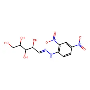 D-Xylose, (2,4-dinitrophenyl)hydrazone structure