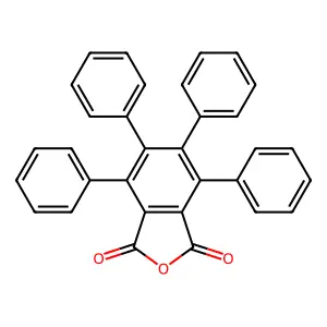 Tetraphenylphthalic anhydride structure