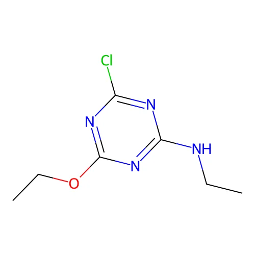 4-chloro-6-ethoxy-N-ethyl-1,3,5-triazin-2-amine structure
