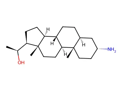 (3alpha,5alpha,20S)-3-Aminopregnan-20-ol structure