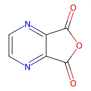 Furo(3,4-b)pyrazine-5,7-dione structure