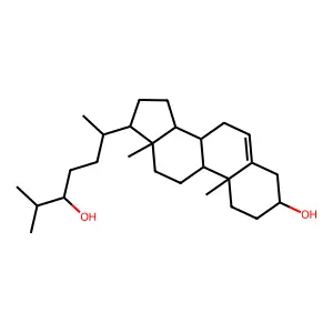 24(S)-Hydroxycholesterol structure