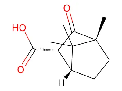 4,7,7-Trimethyl-3-oxobicyclo[2.2.1]heptane-2-carboxylic acid structure