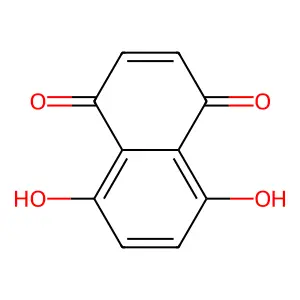 Naphthazarin structure