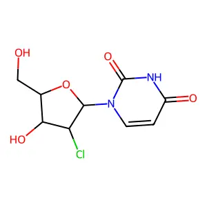 2'-Chloro-2'-deoxyuridine structure