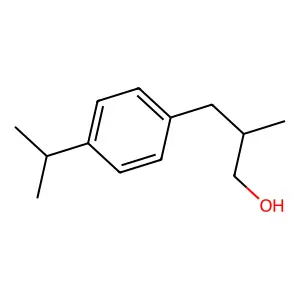 beta-Methyl-4-(1-methylethyl)benzenepropanol structure