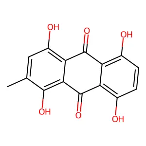 1,4,5,8-Tetrahydroxy-2-methyl-9,10-anthracenedione structure