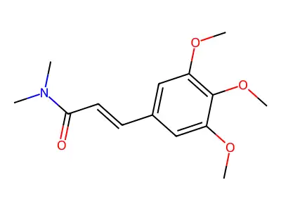N,N-dimethyl-3-(3,4,5-trimethoxyphenyl)prop-2-enamide structure