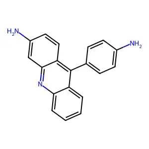 3-Amino-9-p-aminophenylacridine structure