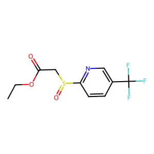 Ethyl 2-{[5-(trifluoromethyl)-2-pyridinyl]sulfinyl}acetate structure