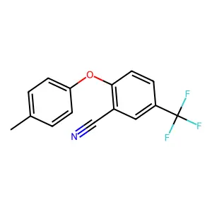 2-(4-Methylphenoxy)-5-(trifluoromethyl)benzonitrile structure