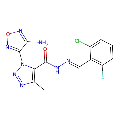 Chemical Compound (C13H10ClFN8O2) structure