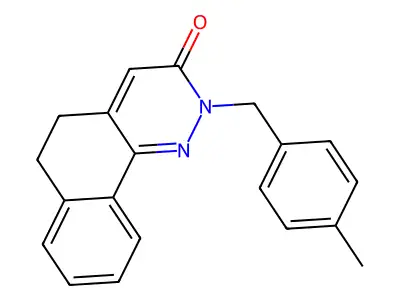 2-(4-methylbenzyl)-5,6-dihydrobenzo[h]cinnolin-3(2H)-one structure