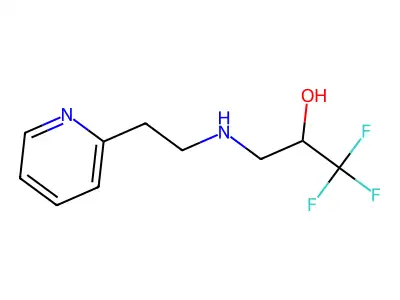 1,1,1-Trifluoro-3-{[2-(2-pyridinyl)ethyl]amino}-2-propanol structure