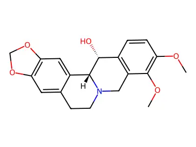 13-Berbinol, 9,10-dimethoxy-2,3-(methylenedioxy)- structure