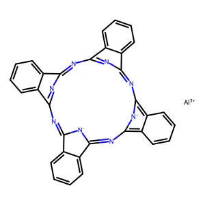 Aluminum(III) phthalocyanine structure