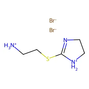 2-Imidazoline, 2-((2-aminoethyl)thio)-, dihydrobromide structure