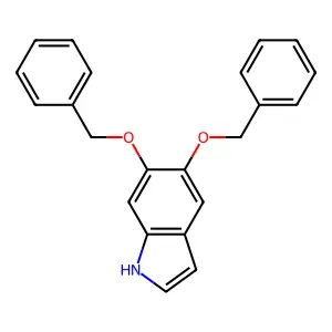 5,6-Bis(phenylmethoxy)-1H-indole structure