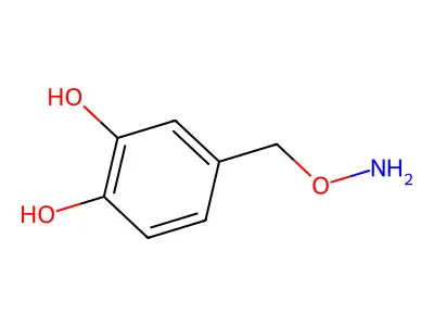 3,4-Dihydroxybenzyloxyamine structure