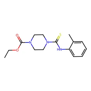 Ethyl 4-[(2-methylphenyl)carbamothioyl]piperazine-1-carboxylate structure