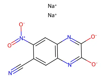CNQX disodium structure