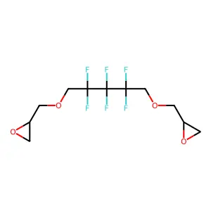 1,5-Bis(2,3-epoxypropoxy)-2,2,3,3,4,4-hexafluoropentane structure