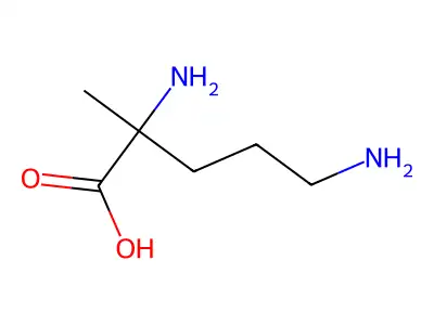 alpha-Methylornithine structure