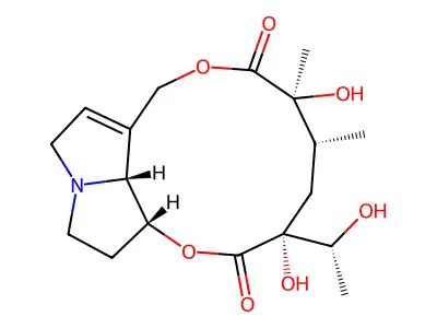 12,15,20-Trihydroxy-15,20-dihydrosenecionan-11,16-dione structure