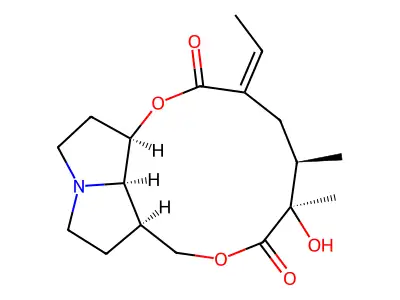 12-Hydroxy-1,2-dihydrosenecionan-11,16-dione structure