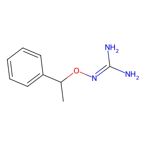 2-(1-Phenylethoxy)guanidine structure
