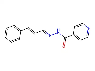 Cinnamaldehyde isonicotinoylhydrazone structure