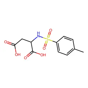 N-tosyl-L-aspartic acid structure