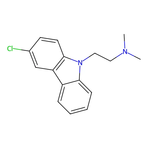 2-(3-chlorocarbazol-9-yl)-N,N-dimethylethanamine structure