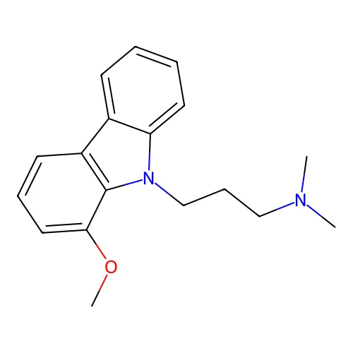 3-(1-methoxycarbazol-9-yl)-N,N-dimethylpropan-1-amine structure