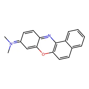 Benzo[a]phenoxazin-9-ylidene(dimethyl)azanium structure