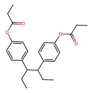 4,4'-(1,2-Diethylethylene)diphenyl dipropionate structure