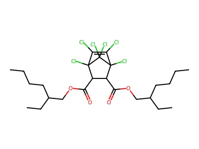Di-2-ethylhexyl chlorendate structure