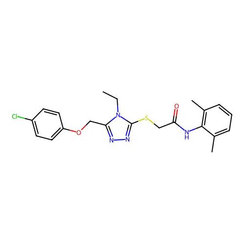 C21H23ClN4O2S structure