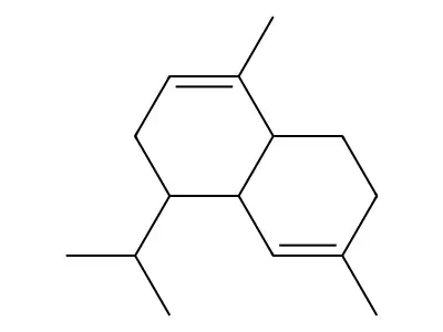 1,2,4a,5,6,8a-Hexahydro-4,7-dimethyl-1-(1-methylethyl)naphthalene structure