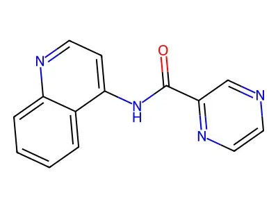 N-(Quinolin-4-yl)pyrazine-2-carboxamide structure