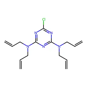 s-Triazine, 2-chloro-4,6-bis(diallylamino)- structure