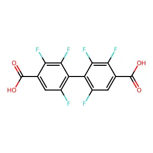 2,2',3,3',6,6'-Hexafluoro[1,1'-biphenyl]-4,4'-dicarboxylic acid structure