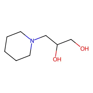 3-Piperidinopropane-1,2-diol structure