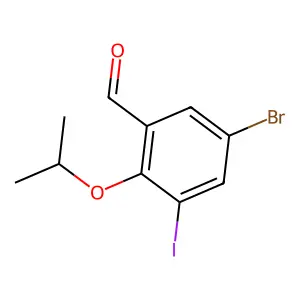 5-Bromo-3-iodo-2-isopropoxybenzaldehyde structure