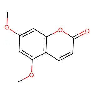 5,7-Dimethoxycoumarin structure