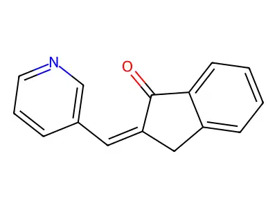 1-Indanone, 2-(3-pyridylmethylene)- structure
