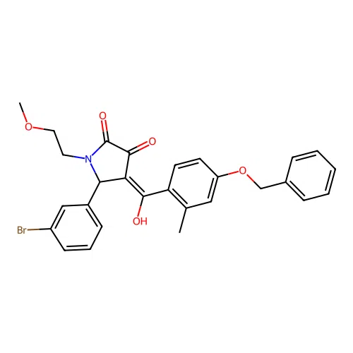 C28H26BrNO5 structure