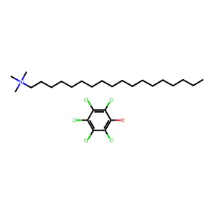 Stearyltrimethylammonium pentachlorophenate structure