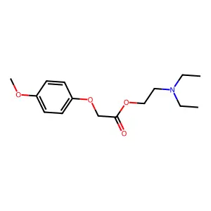 2-(Diethylamino)ethyl (4-methoxyphenoxy)acetate structure