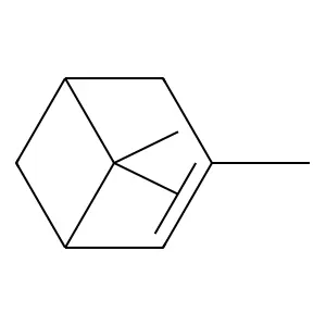 Bicyclo(3.1.1)hept-2-ene, 3,6,6-trimethyl- structure